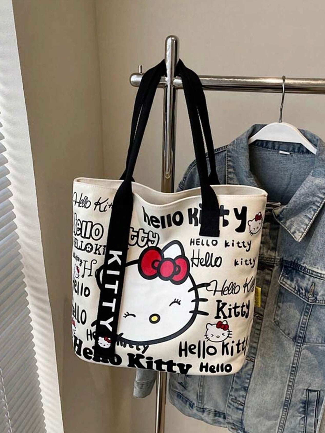 New Hello Kitty Canvas Tote Bag